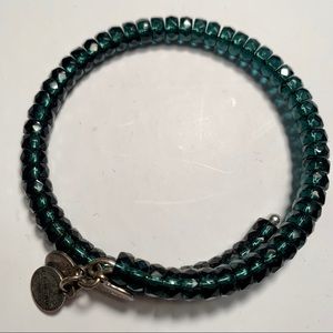 Vintage 66 deep blue alex and ani beaded wrap